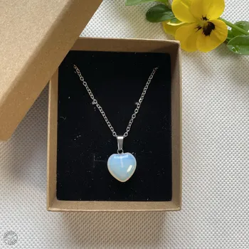 Přívěsek Šperk srdce z minerálů Z lásky - více variant Přívěsek: Opalit