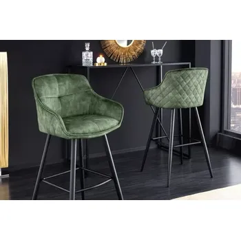 Barová židle Barová židle ERITREA GREEN (Stylová barová židle zelená.)