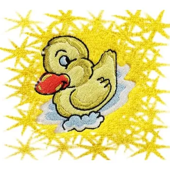 Sprchový závěs Dětský ručník s výšivkou QUALITY 400 g/m2 - KAČENKA