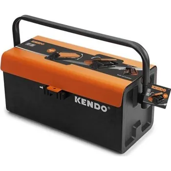 KENDO kufr na nářadí kovový, 40*18*20cm, pevné madlo