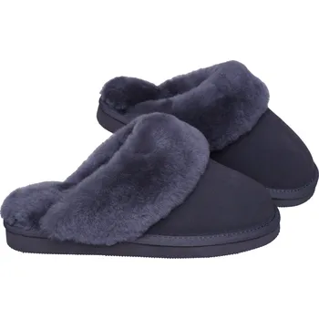 Dámské pantofle Kreibich&Heitmann Kožešinové pantofle PRAKTIK šedé Barva: šedá, Velikost: 44