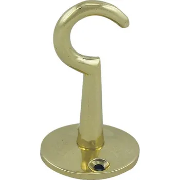 Věšák SEA Club Nástěnný háček na koncovku, mosaz, V: 7,5 cm, Ø: 4,5cm