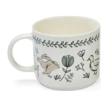 City Look, Anglie CL - Porcelánový hrníček COUNTRY ANIMALS Zvířátka zajíc, ježek, husa - 260 ml