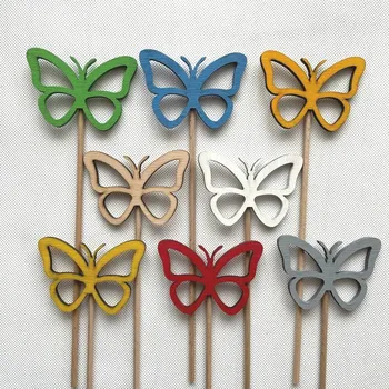 Zahradní dekorace Zápich motýl 9 cm, 8 barev Barva: Šedá
