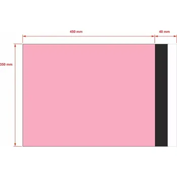Obálka PLASTOVÉ OBÁLKY 350x450 mm růžové (10 ks)