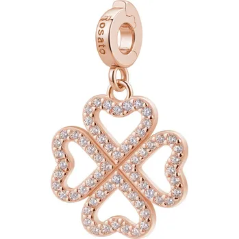 Náramek Rosato Třpytivý pozlacený přívěsek Čtyřlístek Storie RZ247 + 2 měsíce na vrácení zboží