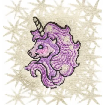 Sprchový závěs Dětský ručník s výšivkou QUALITY 400 g/m2 - JEDNOROŽEC