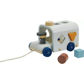 Dřevěná hračka PlanToys Třídící autobus "Orchard"