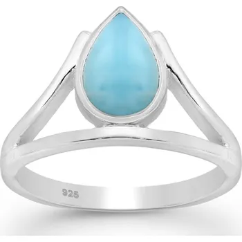 Prsten Prstýnkárna Stříbrný prsten Larimar AG 925 ≤ 2,2 g Velikost prstenu: 7 (54/55)