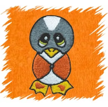 Sprchový závěs Dětský ručník s výšivkou - TUČŇÁČEK typ 2