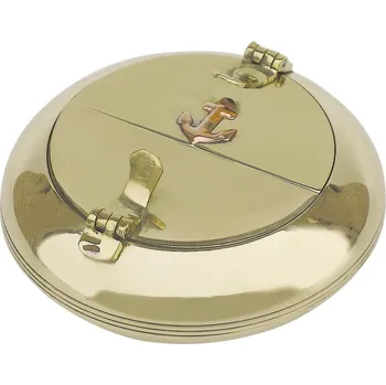 Popelník SEA Club Popelník s dvojitým víkem, mosaz, Ø: 8,5 cm