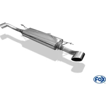 Tlumič výfuku Fox Sportauspuff koncový tlumič výfuku s koncovkou 115x85 Typ 38 na obou stranách pro BMW X6 2008- s motorem 3.0 d SLEVA 2%