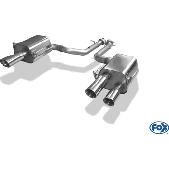 Tlumič výfuku Fox Sportauspuff koncový tlumič výfuku s koncovkou 2x80 Typ 25 na obou stranách pro Lexus RC 2014- s motorem 5.0 SLEVA 2%