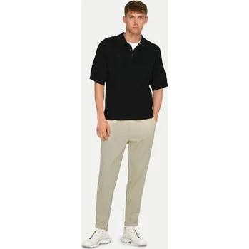 Pánské kalhoty Only & Sons Kalhoty z materiálu Linus 22029924 Béžová Tapered Fit M