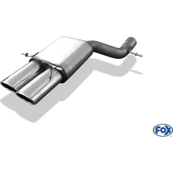 Tlumič výfuku Fox Sportauspuff koncový tlumič výfuku s koncovkou 2x115x85 Typ 32 pro Audi S4 B5 2000-2001 s motorem 2.7 SLEVA 2%