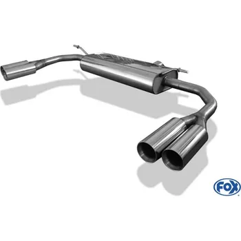 Tlumič výfuku Fox Sportauspuff koncový tlumič výfuku s koncovkou 2x80 Typ 24 na obou stranách pro Mercedes CLA 2012- s motorem 2.0 SLEVA 2%