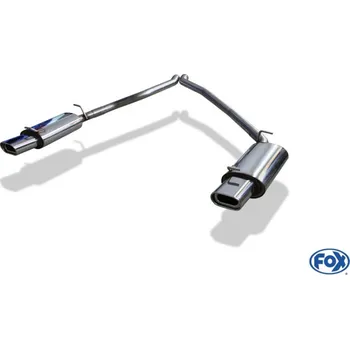 Tlumič výfuku Fox Sportauspuff koncový tlumič výfuku s koncovkou 135x80 Typ 53 na obou stranách pro Land rover Range Rover II s motorem 2.5 TD, 3.9, 4.0, 4.6 SLEVA 2%