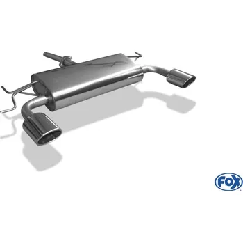 Tlumič výfuku Fox Sportauspuff koncový tlumič výfuku s koncovkou 115x85 Typ 32 na obou stranách pro Hyundai Tucson JM 2004-2010 s motorem 2.0 SLEVA 2%