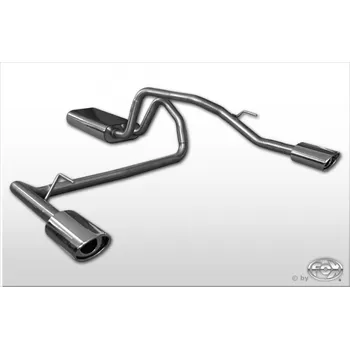 Tlumič výfuku Fox Sportauspuff koncový tlumič výfuku s koncovkou 115x85 Typ 33 na obou stranách pro Jeep Grand Cherokee WG, WJ s motorem 2.7 TD, 4.7 SLEVA 2%