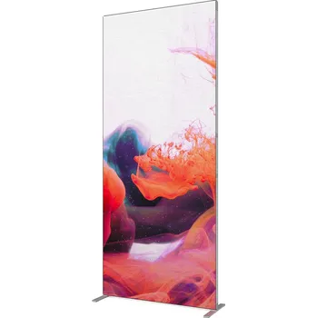 Stěna FlexFrame 100 x 230 cm Stříbrná (vč. prodlužovací sady 30 cm)