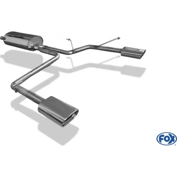 Tlumič výfuku Fox Sportauspuff koncový tlumič výfuku s koncovkou 135x80 Typ 53 na obou stranách pro Lexus RX XU3 s motorem 3.3 SLEVA 2%