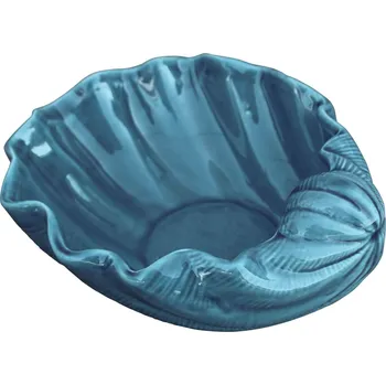 SEA Club Mísa - Mušle, kamenina lakovaná, modrá, 21x18x8,5cm
