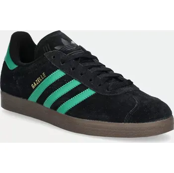 Pánské tenisky Semišové tenisky adidas Originals Gazelle černá barva, JH5394 99X, EUR 43 1/3