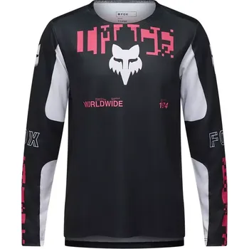 cyklistický dres Fox Youth Ranger Digi Image LS Jersey black YM