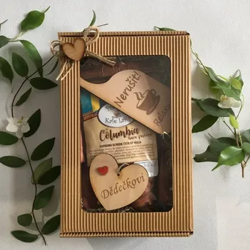 Káva Dárková sada kávy pro dědečka malá Druh mletí kávy: Turecká káva