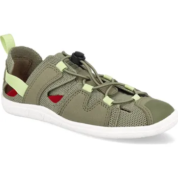 Dívčí sandály Barefoot sandály Reima - Valoa Greyish green zelené Velikost: 40