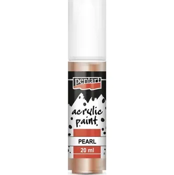 Vodová barva Pentart Akrylová barva perleťová PENTART 20 ml MERUŇKOVÁ