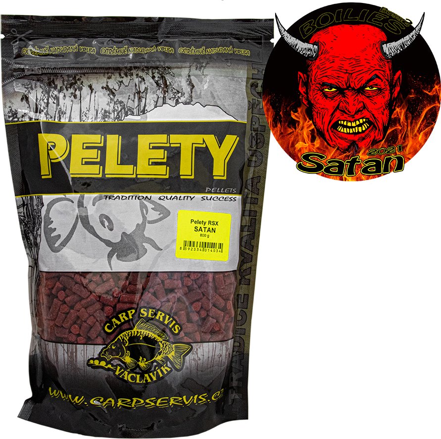Carp Servis Václavík Pelety RSX - 800 g vínová, satan