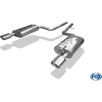 Tlumič výfuku Fox Sportauspuff koncový tlumič výfuku s koncovkou 115x85 Typ 33 na obou stranách pro Lexus LS 430 s motorem 4.3 SLEVA 2%