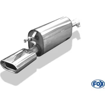Tlumič výfuku Fox Sportauspuff koncový tlumič výfuku s koncovkou 135x80 Typ 53 pro Opel Calibra 1989-1997 s motorem 2.0, 2.0 16V SLEVA 2%