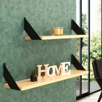 police Indický nábytek - Police na zeď s konzolí Dana BUK 100 cm