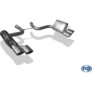 Tlumič výfuku Fox Sportauspuff koncový tlumič výfuku s koncovkou 2x115x85 Typ 32 na obou stranách pro Mercedes SL 230 s motorem 5.5 SLEVA 2%
