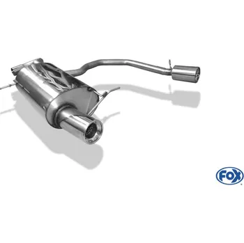 Tlumič výfuku Fox Sportauspuff koncový tlumič výfuku s koncovkou 1x100 Typ 13 na obou stranách pro Chrysler PT-Cruiser s motorem 1.6, 2.0, 2.2 CRD, 2.4 SLEVA 2%