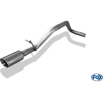 Tlumič výfuku Fox Sportauspuff koncový tlumič výfuku s koncovkou 1x80 Typ 25 vlevo pro Škoda Citygo 2011- s motorem 1.0 SLEVA 2%