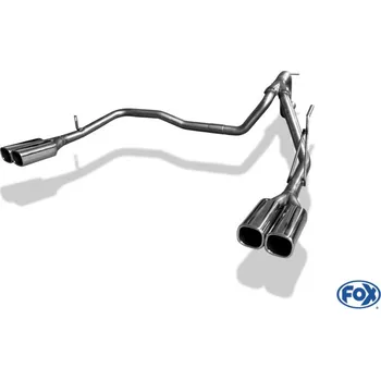 Tlumič výfuku Fox Sportauspuff koncový díl s koncovkou 2x78x75 Typ 70 na obou stranách pro Dodge Nitro s motorem 2.8 D, 3.7, 4.0 SLEVA 2%