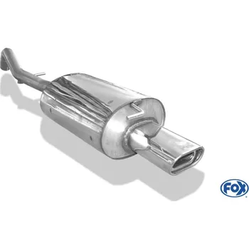 Tlumič výfuku Fox Sportauspuff koncový tlumič výfuku s koncovkou 135x80 Typ 53 pro Toyota Corolla E12 Combi s motorem 1.4, 1.4 D, 1.6, 2.0 D SLEVA 2%