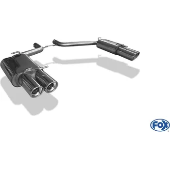 Tlumič výfuku Fox Sportauspuff koncový tlumič výfuku s koncovkou 2x100 Typ 17 na obou stranách pro Chrysler 300C s motorem 5.7 SLEVA 2%