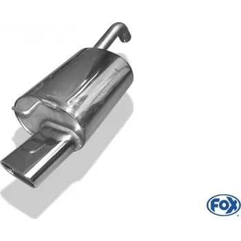 Tlumič výfuku Fox Sportauspuff koncový tlumič výfuku s koncovkou 135x80 Typ 53 pro Toyota Corolla s motorem 1.4, 1.6, 1.8, 2.0 D SLEVA 2%