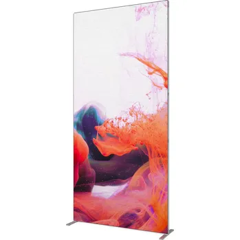 Stěna FlexFrame 120 x 250 cm Stříbrná (vč. prodlužovací sady 50 cm)
