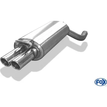 Tlumič výfuku Fox Sportauspuff koncový tlumič výfuku s koncovkou 2x70 Typ 16 pro Audi 100 C4 s motorem 2.6, 2.8 SLEVA 2%