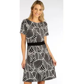 Dámské šaty Dámské šaty LITEX s krátkým rukávem černé Velikost: L, kód: LI-5F146-L