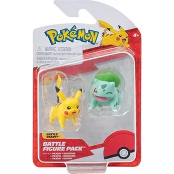 Figurka Pokémon akční figurky - 2 pack Asst Bulbusaur a Pikachu