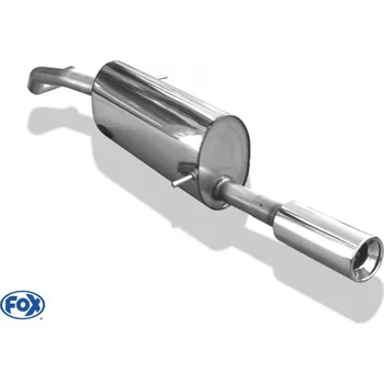 Tlumič výfuku Fox Sportauspuff koncový tlumič výfuku s koncovkou 1x90 Typ 13 pro Seat Ibiza 6J 2008- s motorem 1.0, 1.2, 1.2 TDI, 1.4, 1.4 TDI, 1.6, 1.6 TDI, 1.9 TDI, 2.0 TDI SLEVA 2%