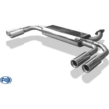 Tlumič výfuku Fox Sportauspuff koncový tlumič výfuku s koncovkou 2x80 Typ 13 na obou stranách pro Mercedes Viano 639 s motorem 2.2 CDI, 3.0 CDI, 3.2, 3.7, bez vzd. podvozku SLEVA 2%