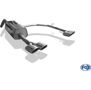 Tlumič výfuku Fox Sportauspuff koncový tlumič výfuku s koncovkou 2x106x71 Typ 32 na obou stranách pro Peugeot RCZ 2010- s motorem 1.6 SLEVA 2%