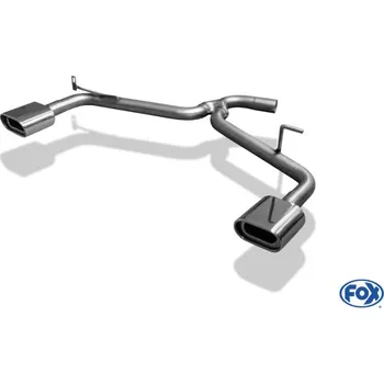 Tlumič výfuku Fox Sportauspuff koncový díl s koncovkou 135x80 Typ 53 na obou stranách pro Kia Ceed s motorem 1.4, 1.6, 2.0 SLEVA 2%